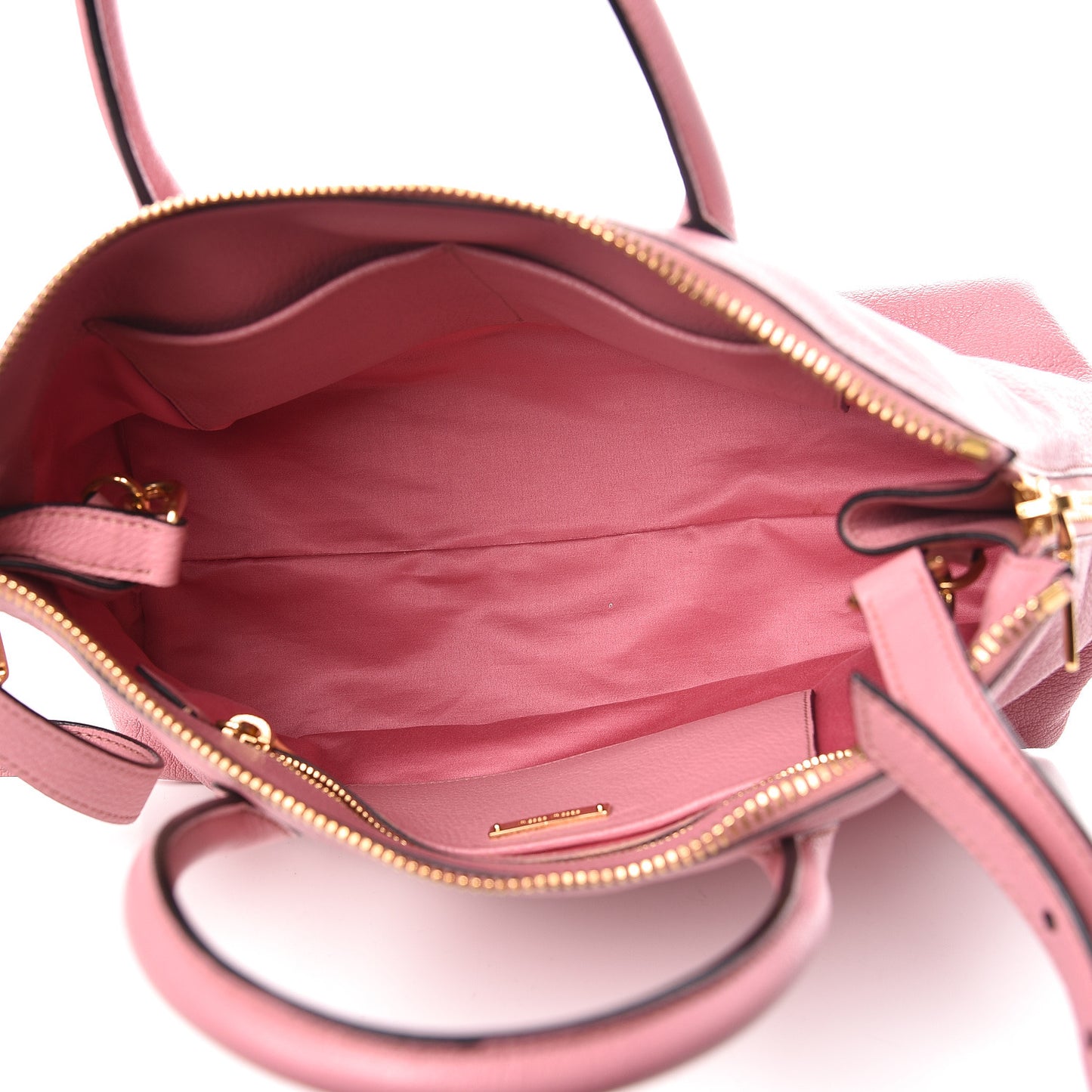 Goatskin Madras Zip Tote Rosa