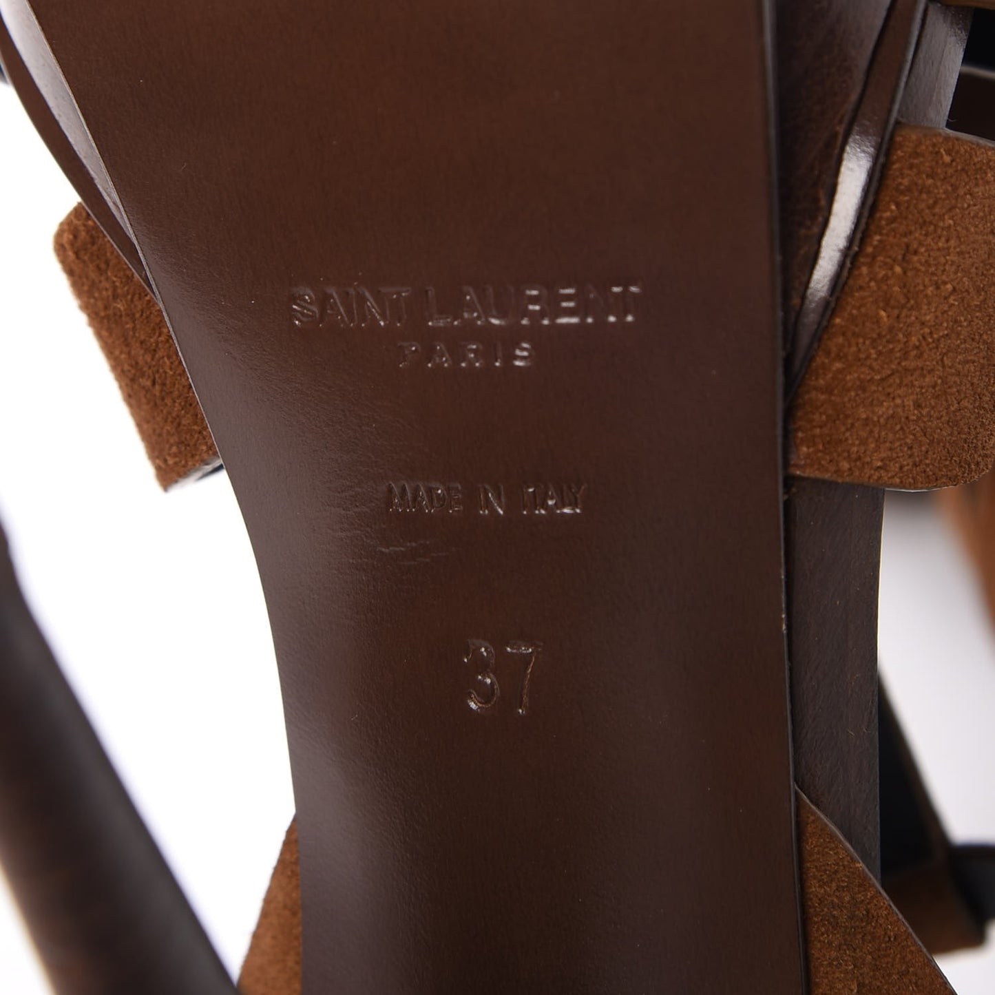 Suede Tribute 105 Platform Sandals 37 Land