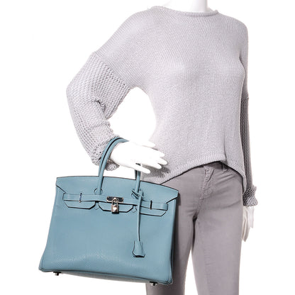 Hermes Togo Birkin 35 Ciel 2 of 10