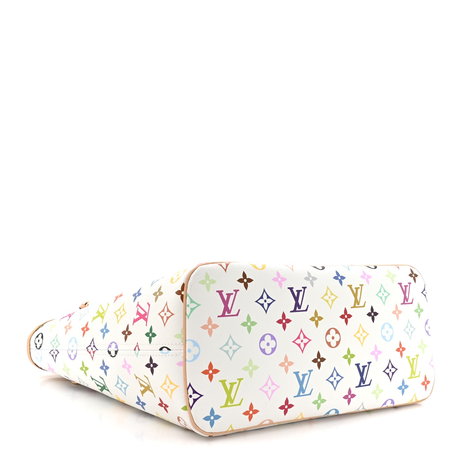 Louis Vuitton LV x TM Monogram Multicolor Neverfull MM White 4 of 10