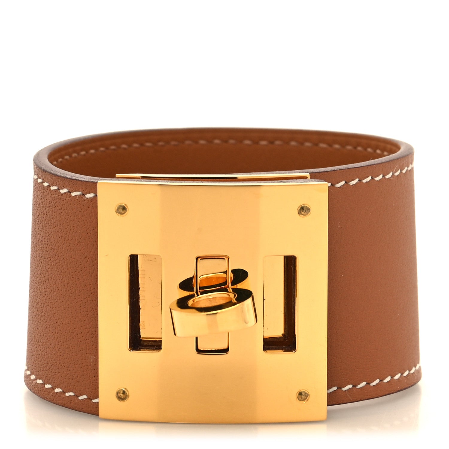 Hermes Swift Kelly Dog Bracelet T2 Gold 1 of 5