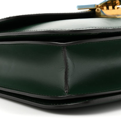 Celine Box Calfskin Medium Classic Box Flap Bag Dark Green 10 of 12