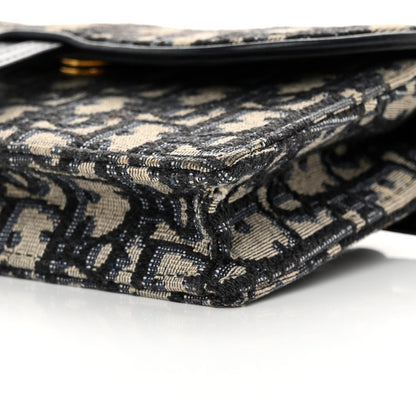 Christian Dior Oblique Saddle Belt Bag Blue 11 of 13