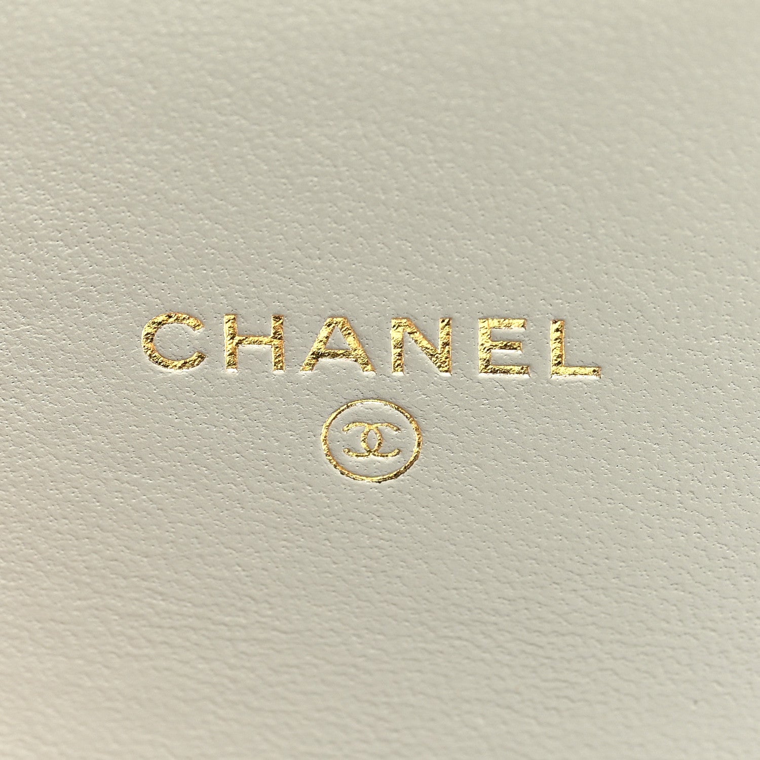 Chanel Lambskin Quilted Lacquered Chain Phone Holder With Chain Grey 6 of 11