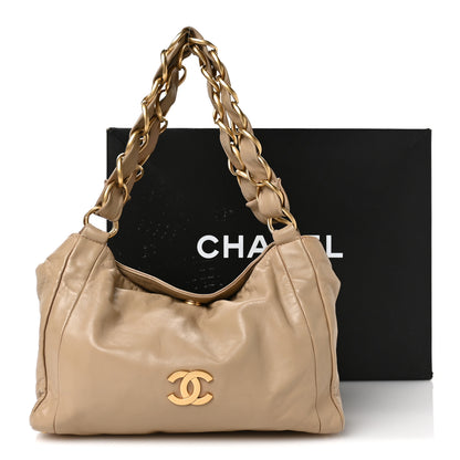 Chanel Lambskin Small Olsen Shoulder Bag Beige 11 of 12