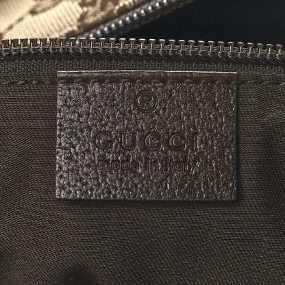 Gucci GG Monogram Web Large Collapsible Carry On Duffle Beige Brown 6 of 12