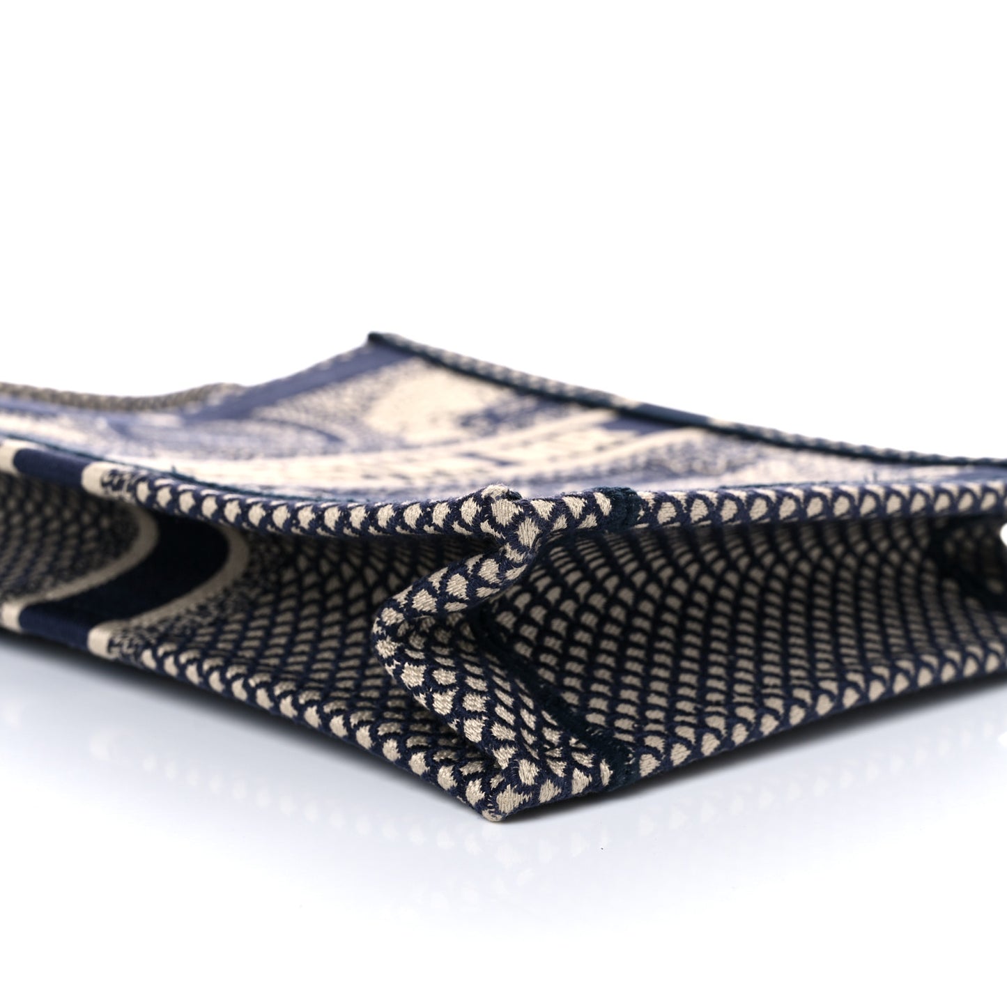 Embroidered La Lune Tarot Vertical Book Tote Blue