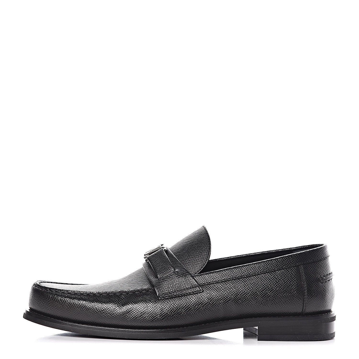 Louis Vuitton Calfskin Mens Montaigne Loafers 9.5 Black 1 of 8