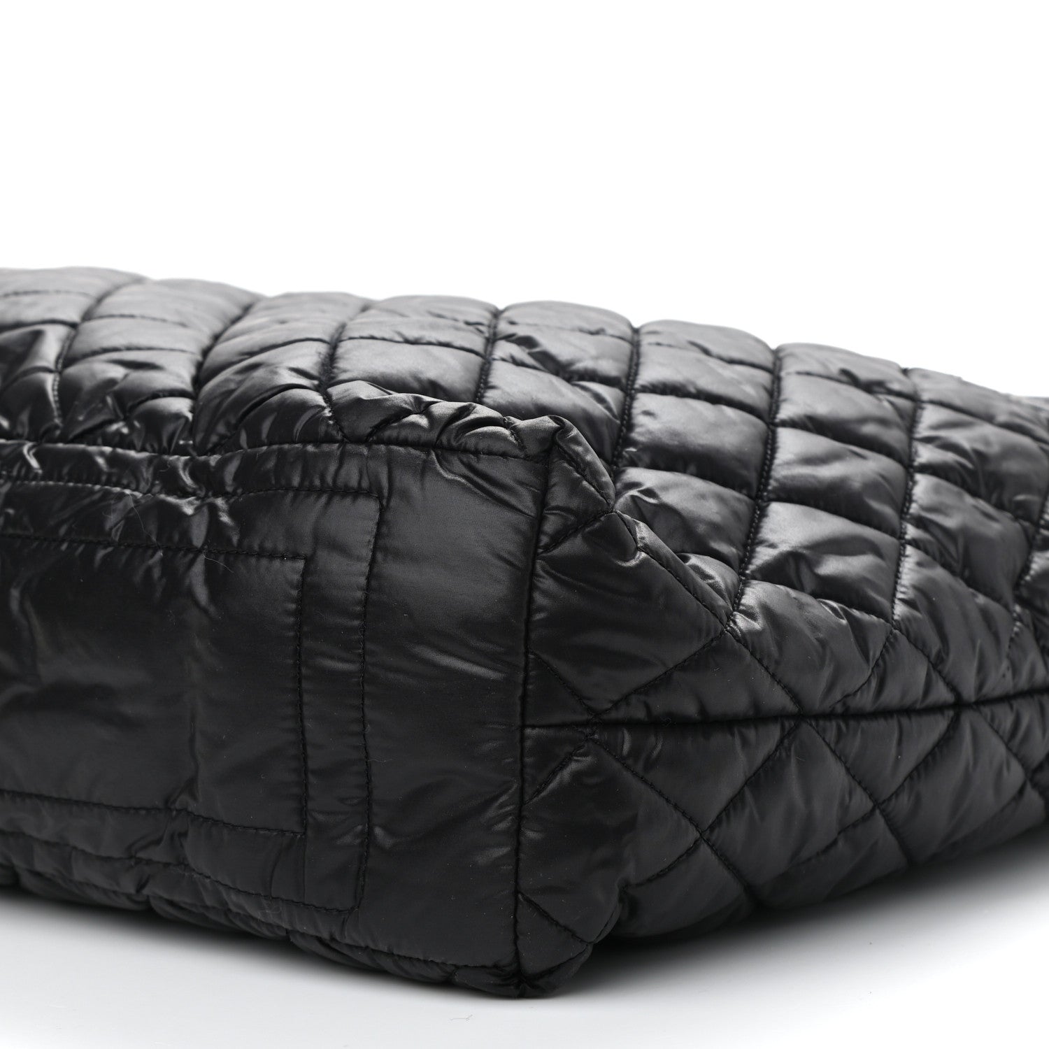 Chanel Nylon Quilted Coco Cocoon Hobo Black 10 of 12