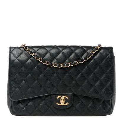 Chanel Caviar Quilted Maxi Double Flap Black 1 of 15