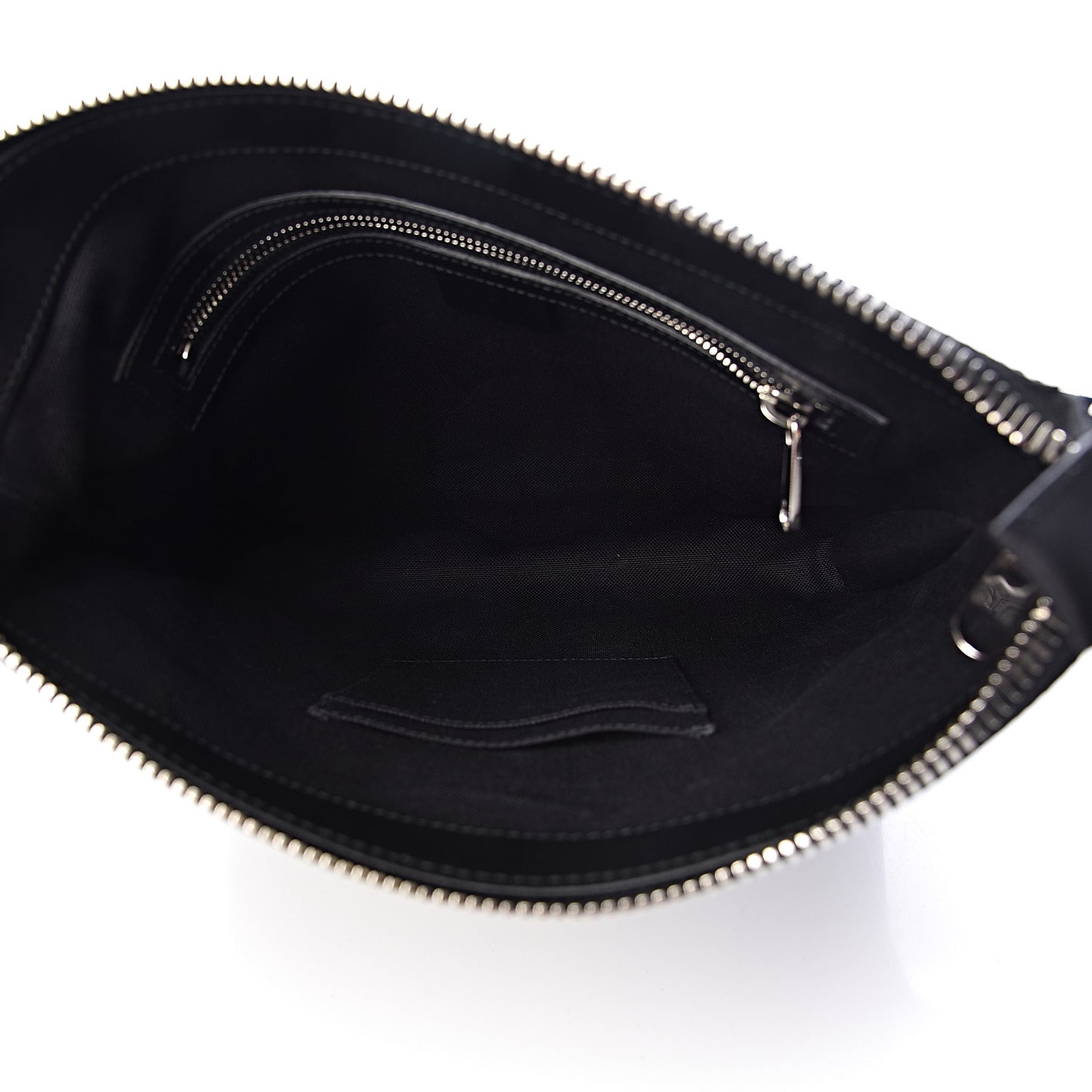 GG Supreme Monogram Appia Calfskin Web Flat Messenger Bag Black Grey