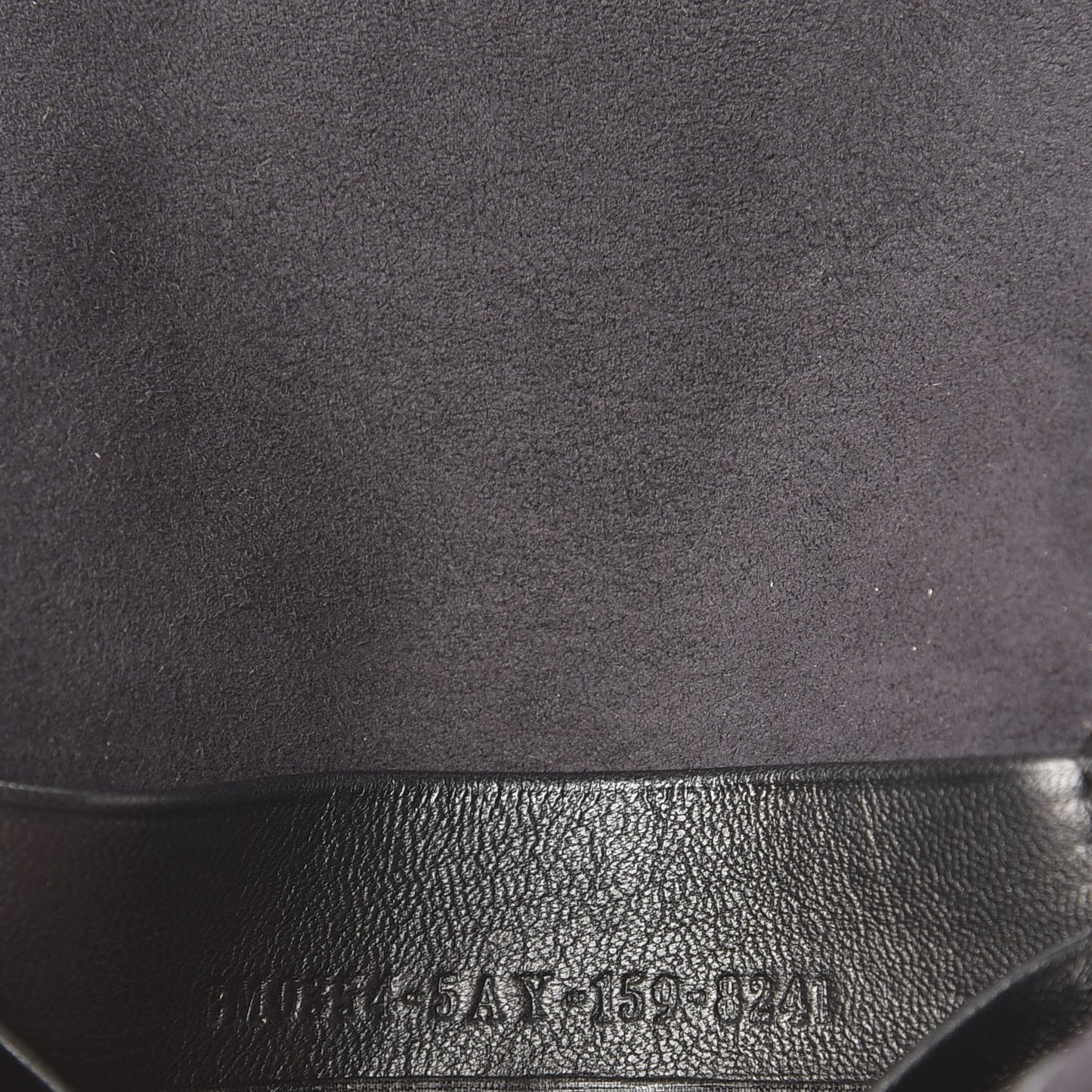 Shearling Shiny Nappa Micro Baguette Black