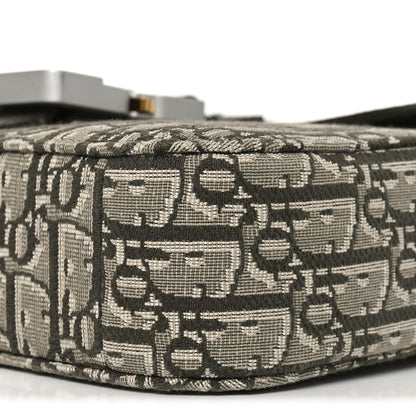 Christian Dior Oblique Jacquard Grained Calfskin Small Saddle Messenger Bag With Flap Green 9 of 9