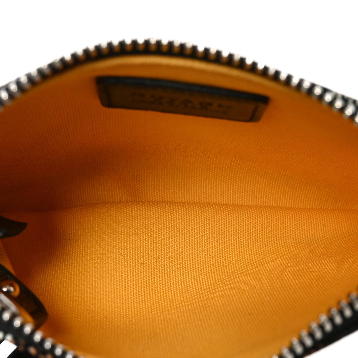 Goyardine Nano Senat Key Pouch Black Gold
