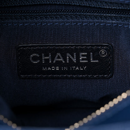 Chanel Tweed Calfskin Small Gabrielle Hobo Blue 6 of 10