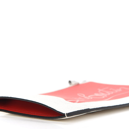 Christian Louboutin Calfskin Gomme Loubilab Batt Clutch Loubi Snow 8 of 8