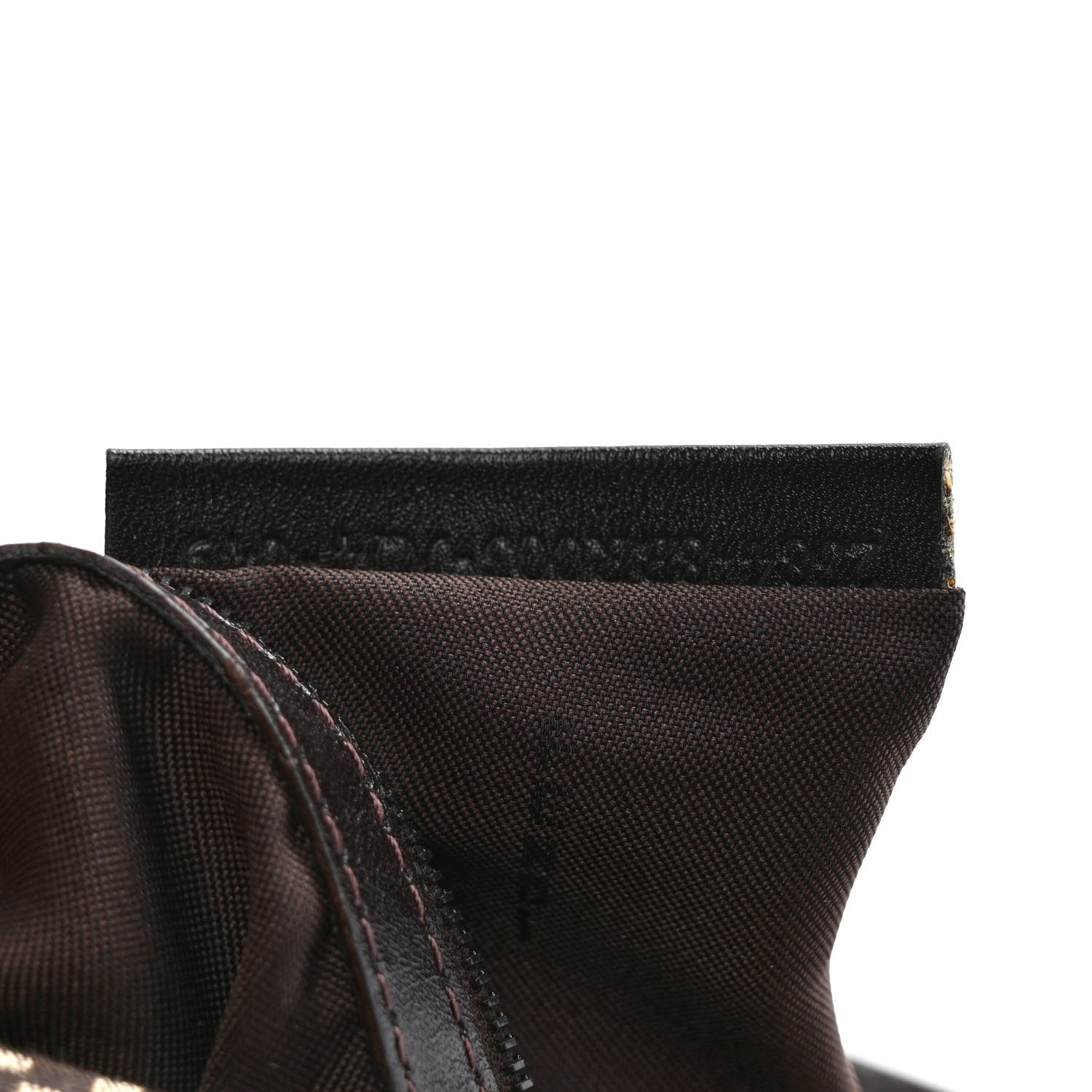 Fendi Zucchino Vitello Baguette Testa di Moro Beige 6 of 8