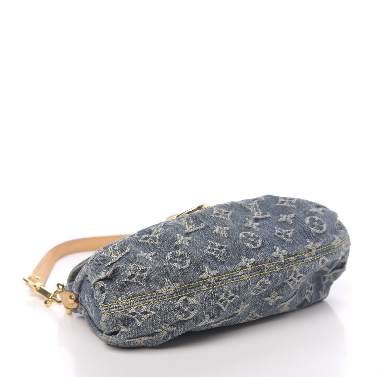 Louis Vuitton Monogram Denim Mini Pleaty Blue 4 of 12
