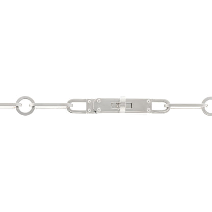Hermes Sterling Silver Kelly Chaine Long Necklace 4 of 6