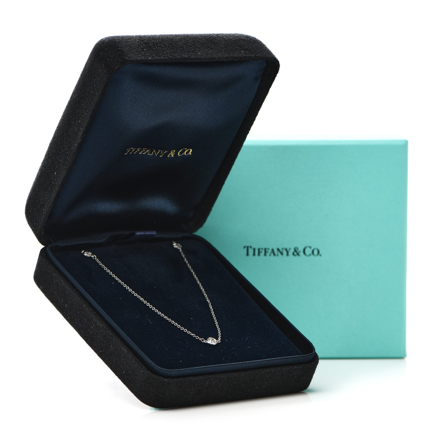 Tiffany Platinum Diamond .70ctw Elsa Peretti Diamonds by the Yard Station Necklace 6 of 6