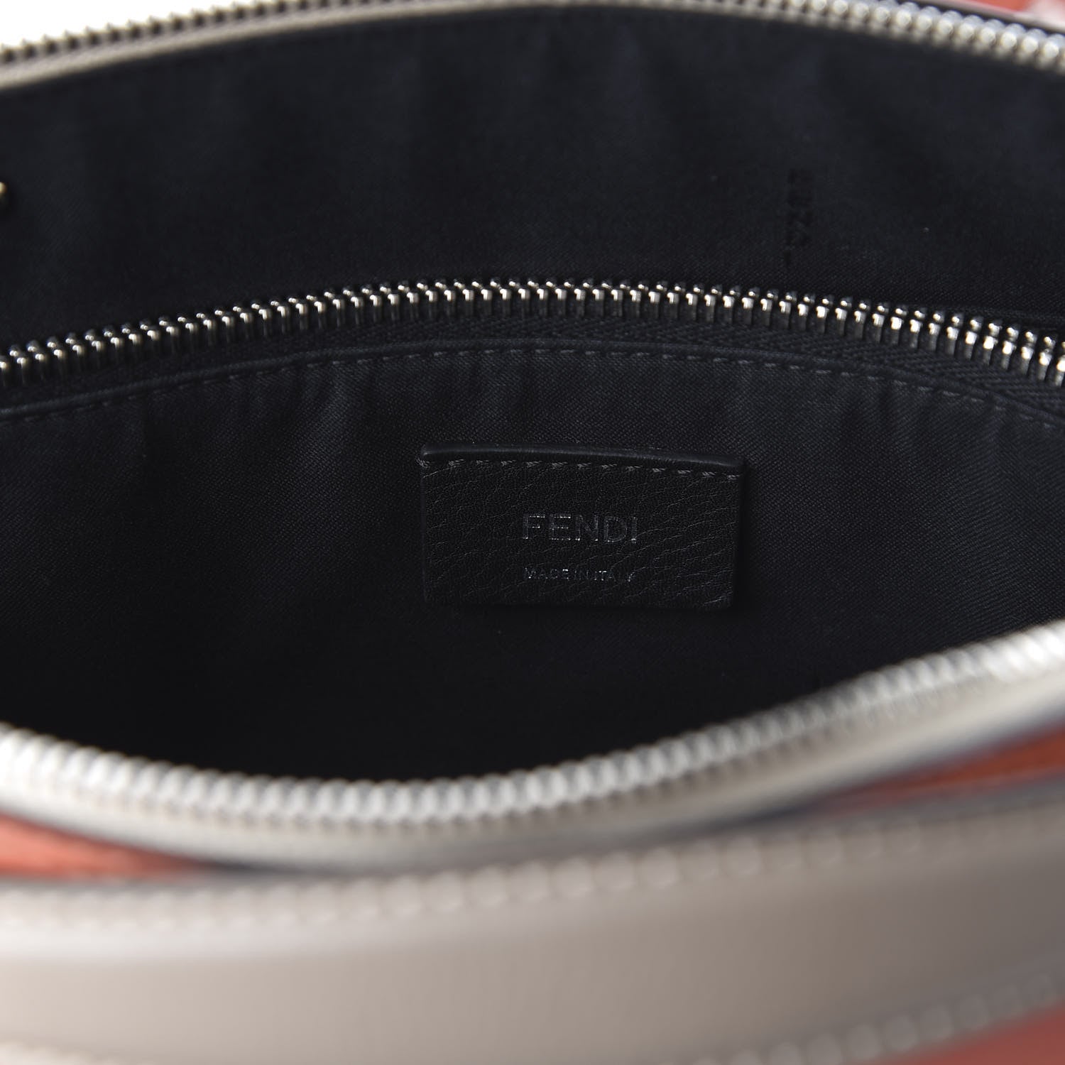 Fendi Vitello Dolce 4 Color Medium By The Way Boston Bag Pimento Black Multicolor 8 of 11