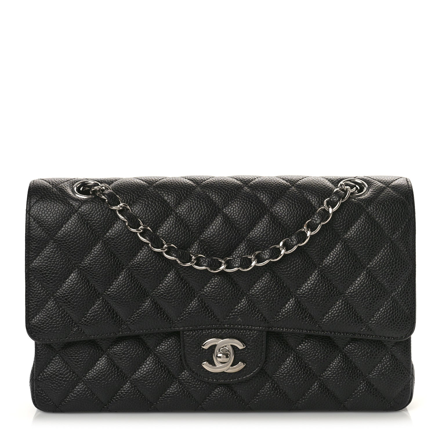 Chanel Caviar Quilted Medium Double Flap Black 1 of 10