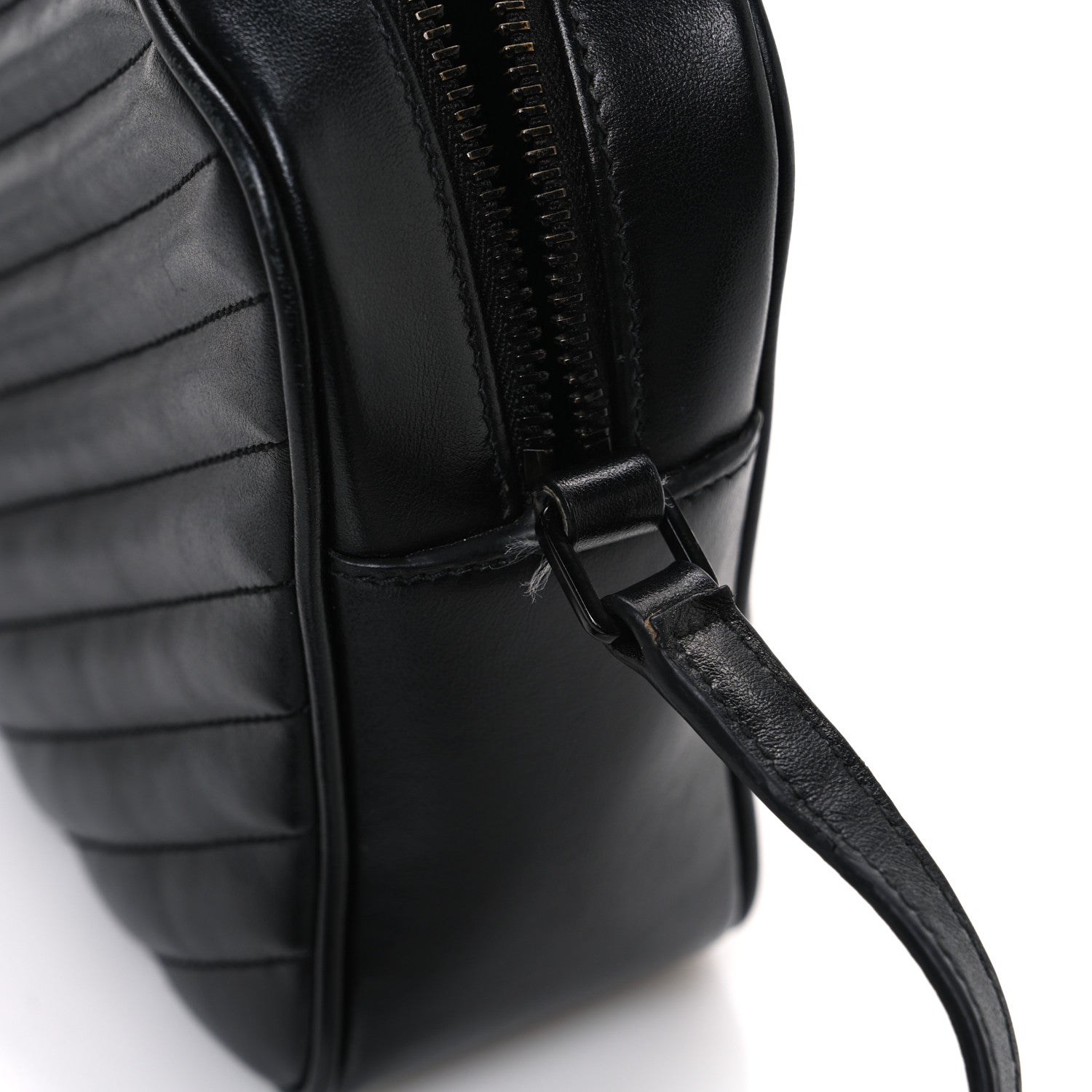 Saint Laurent Calfskin Matelasse Monogram Monochrome Lou Camera Bag Black 12 of 13