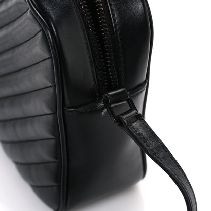 Saint Laurent Calfskin Matelasse Monogram Monochrome Lou Camera Bag Black 12 of 13