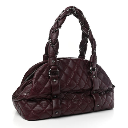 Chanel Distressed Lambskin Vintage Ligne Lady Braid Tote Brown 2 of 10