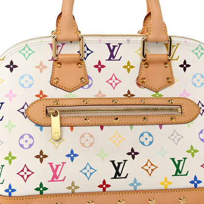 Louis Vuitton Monogram Multicolor Alma White 7 of 9
