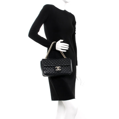 Chanel Lambskin Quilted Medium Westminster Pearl Flap Black 2 of 10