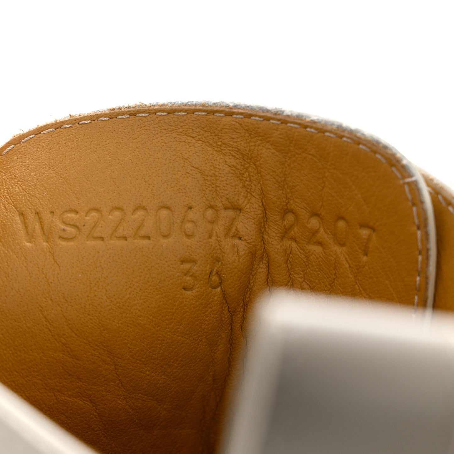 Glossed Calfskin Funk Ankle Boots 36 Beige Glaise