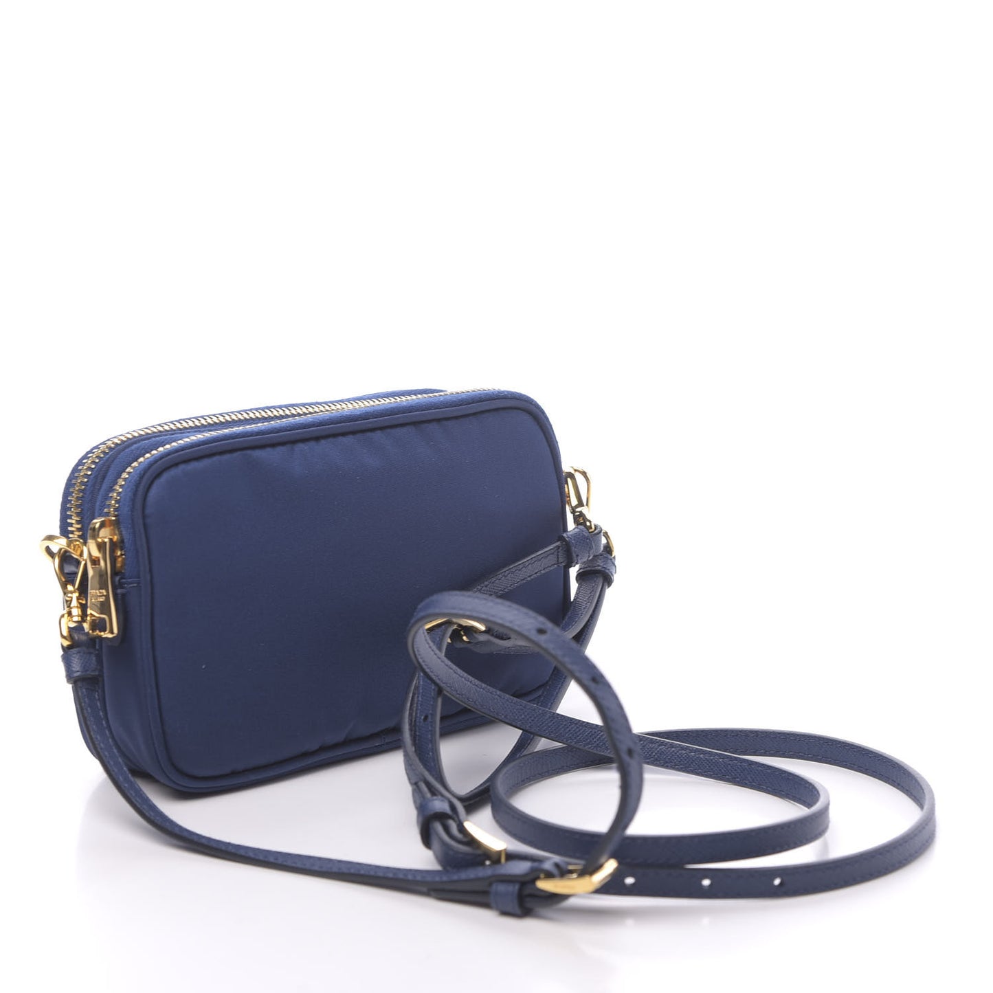 Tessuto Nylon Mini Camera Crossbody Royal