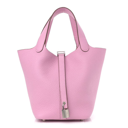Hermes Taurillon Clemence Picotin Lock 18 PM Mauve Sylvestre 1 of 11