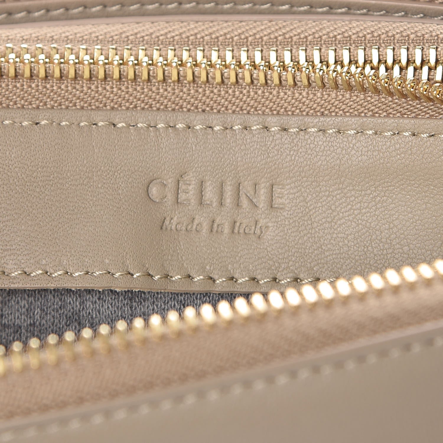 Celine Lambskin Small Trio Crossbody Bag Beige 8 of 10