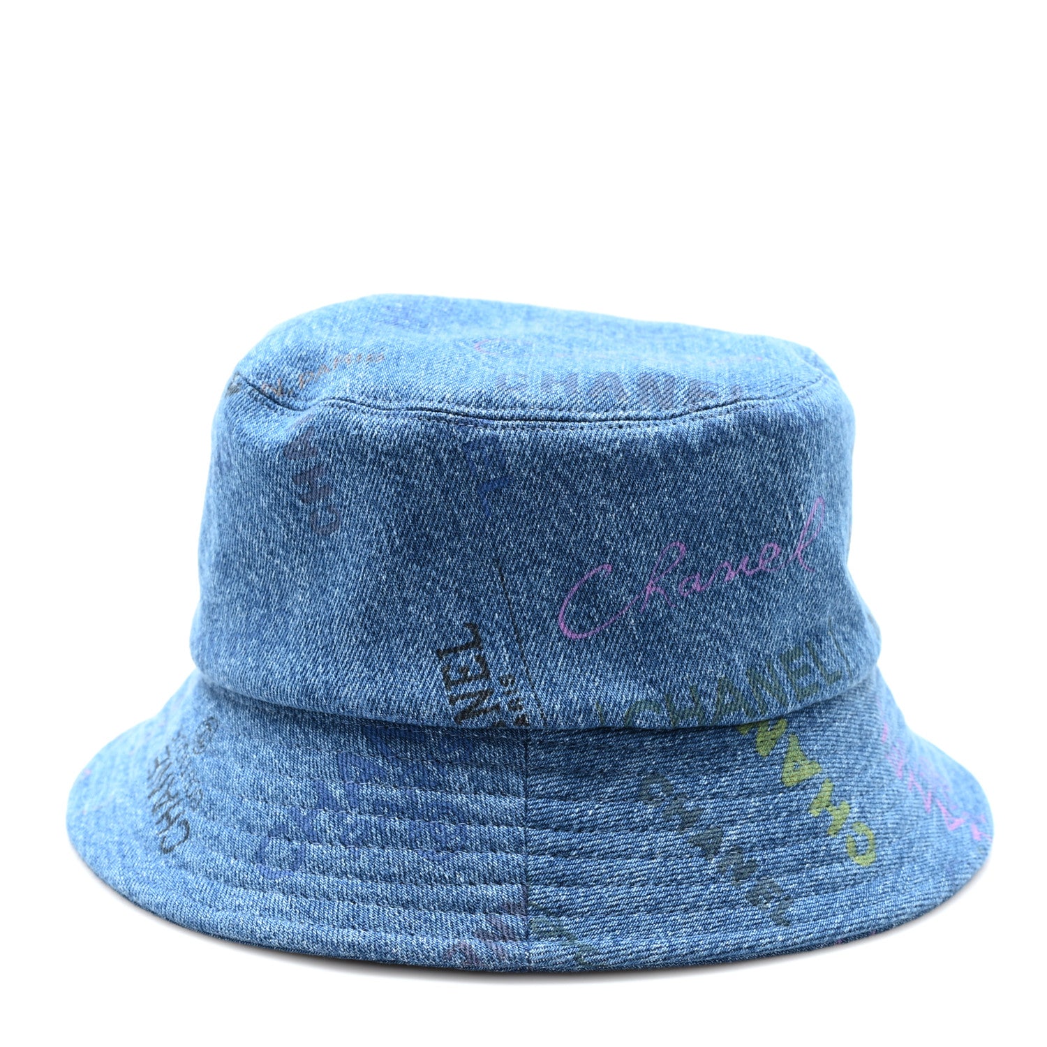 Chanel Denim Mood Cloche Bucket Hat S Blue 6 of 8