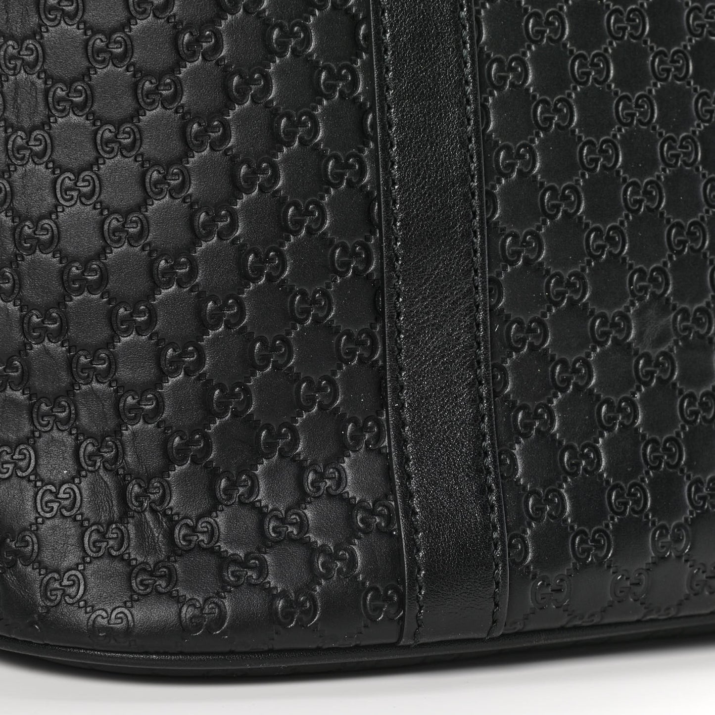 Microguccissima Medium Dome Bag Black