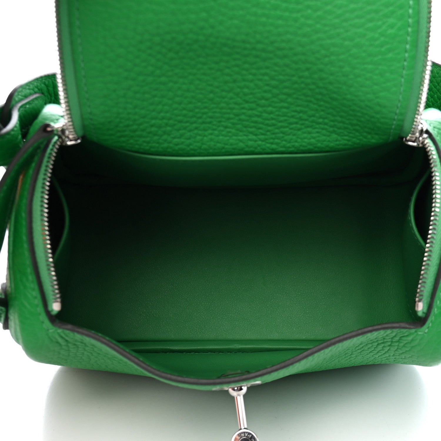 Hermes Taurillon Clemence Mini Lindy 20 Bambou 5 of 9