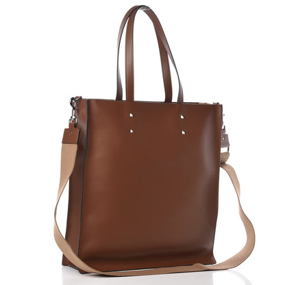Valentino Garavani Printed Calfskin VLTN Tote Bag Brown 4 of 7