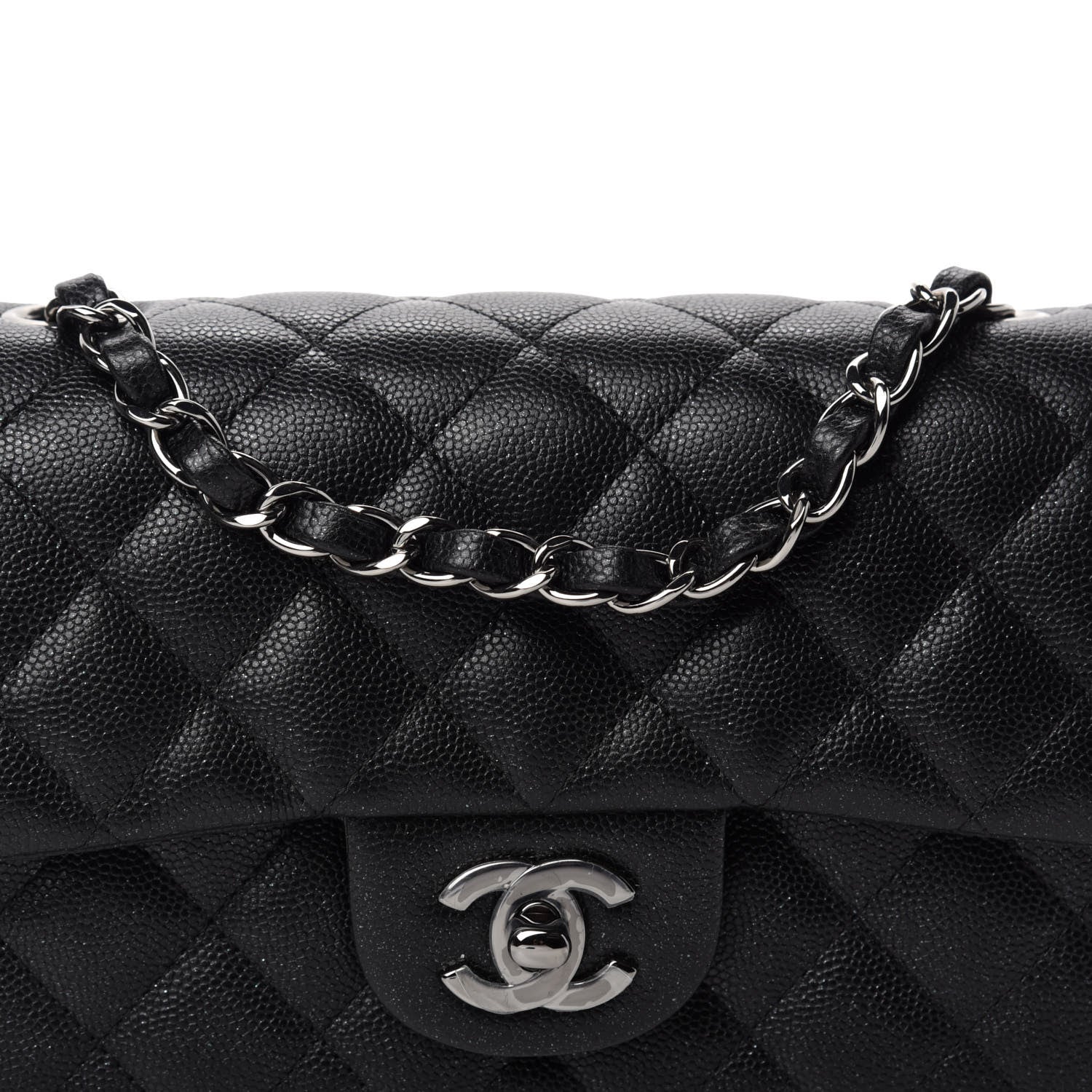 Chanel Caviar Quilted Mini Rectangular Flap Black 12 of 13