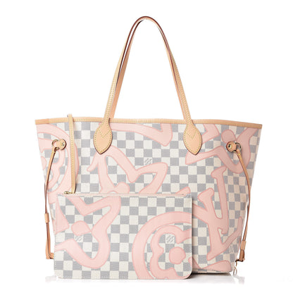 Louis Vuitton Damier Azur Tahitienne Neverfull MM 1 of 10