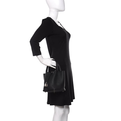 Hermes Taurillon Clemence Matte Alligator Picotin Lock Touch 18 PM Black 2 of 9