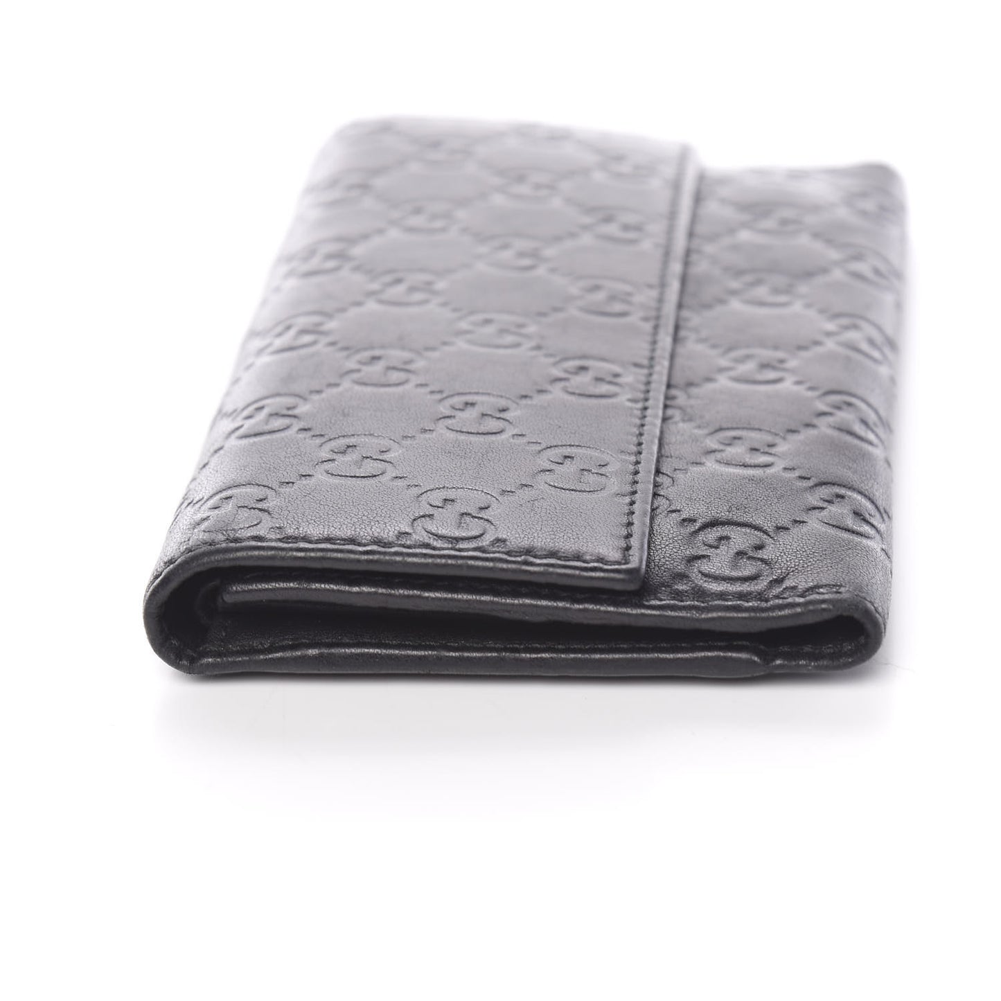 Guccissima Continental Flap Wallet Black