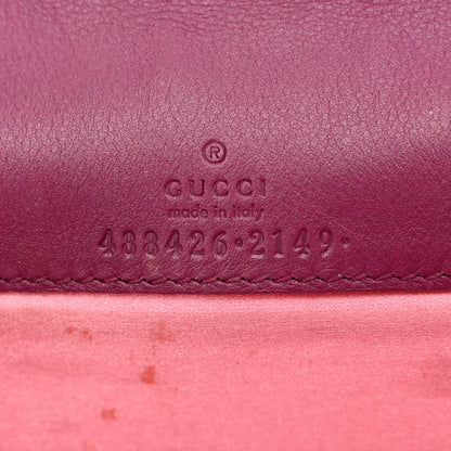 Gucci Velvet Matelasse GG Marmont Mini Bag Fuchsia Violet Cyclamen 6 of 12