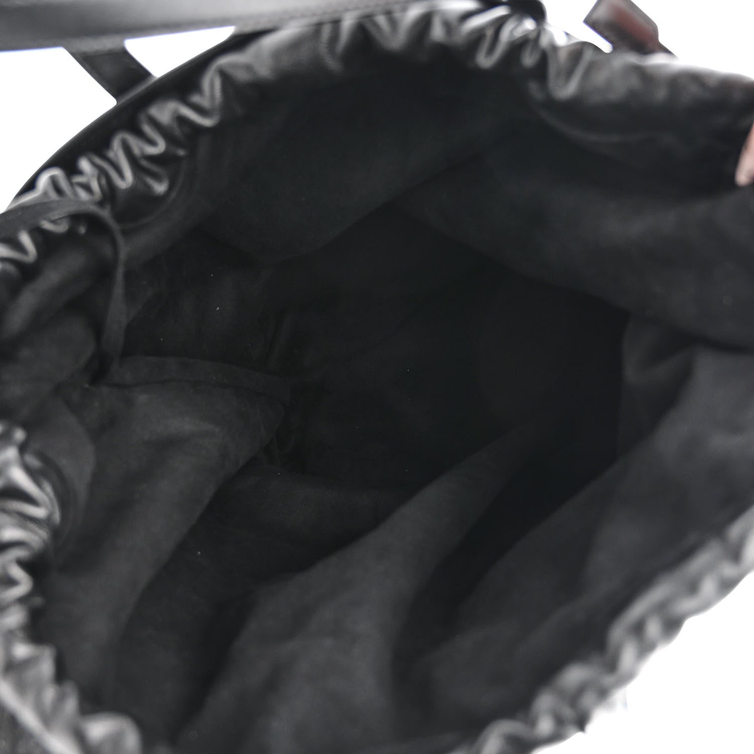 Saint Laurent Linen Canvas Teddy Shopping Bag Black 6 of 11