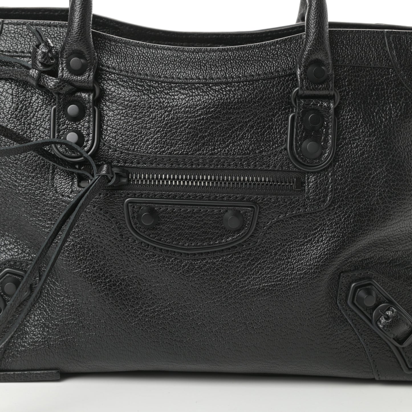 Chevre Black Metallic Edge Hardware S City Black