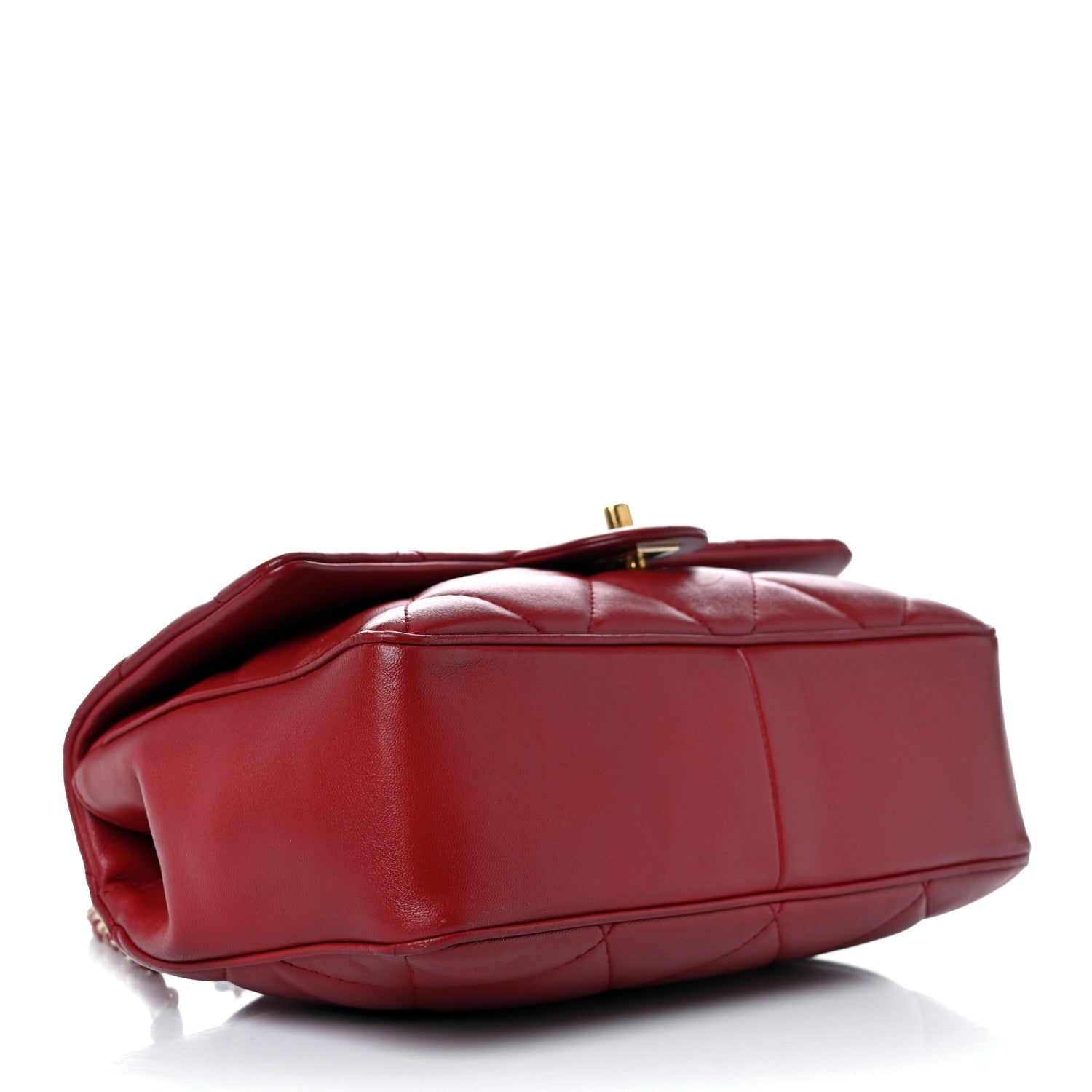 Chanel Lambskin Quilted Easy Carry Flap Red 3 of 10