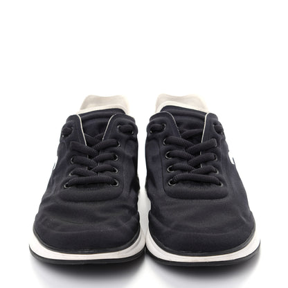 Chanel Lycra CC Sneakers 37.5 Black 2 of 10