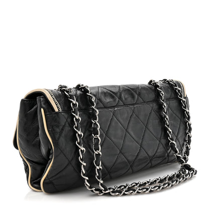 Chanel Lambskin East West Mademoiselle Flap Black 3 of 12