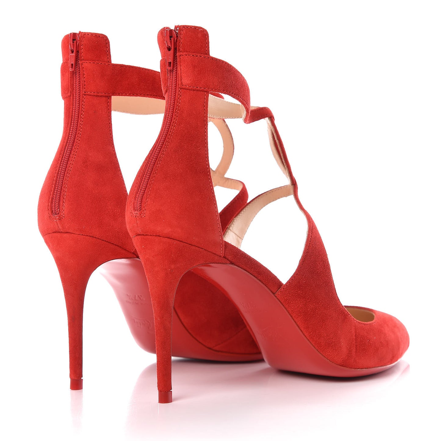Veau Velours Rosas 85 Pumps 37.5 Loubi